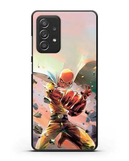 Чехол аниме Ванпанчмен - Серьёзный удар силиконовый для Samsung Galaxy A53