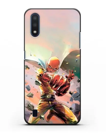 Чехол аниме Ванпанчмен - Серьёзный удар силиконовый для Samsung Galaxy M01 [SM-M015F]