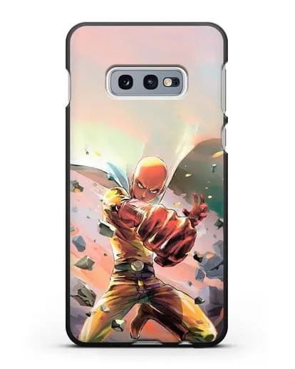 Чехол аниме Ванпанчмен - Серьёзный удар силиконовый для Samsung Galaxy S10e [SM-G970F]