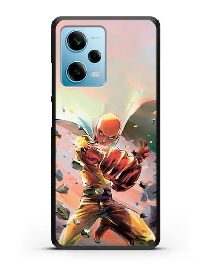 Чехол аниме Ванпанчмен - Серьёзный удар силиконовый для Xiaomi Redmi Note 12 5G