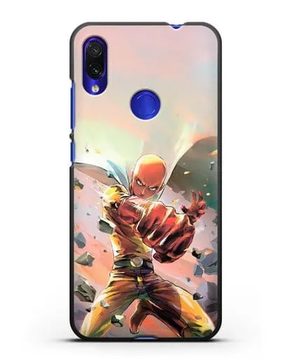 Чехол аниме Ванпанчмен - Серьёзный удар силиконовый для Xiaomi Redmi Note 7