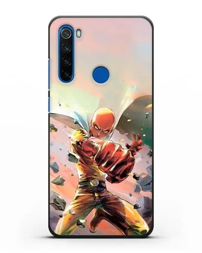 Чехол аниме Ванпанчмен - Серьёзный удар силиконовый для Xiaomi Redmi Note 8