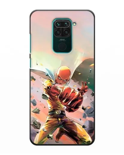 Чехол аниме Ванпанчмен - Серьёзный удар силиконовый для Xiaomi Redmi Note 9