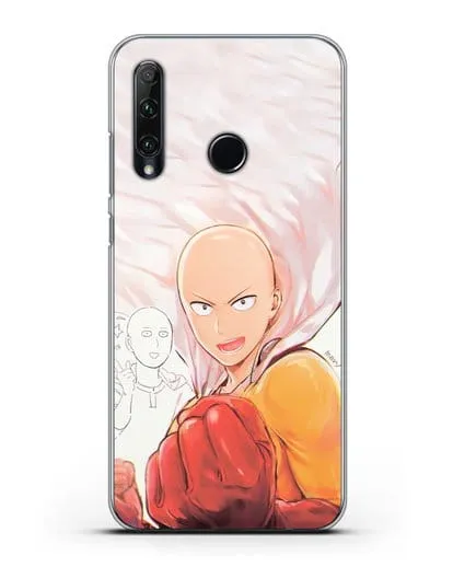 Чехол аниме Ванпанчмен - Герой Сайтама силиконовый для Honor 20e