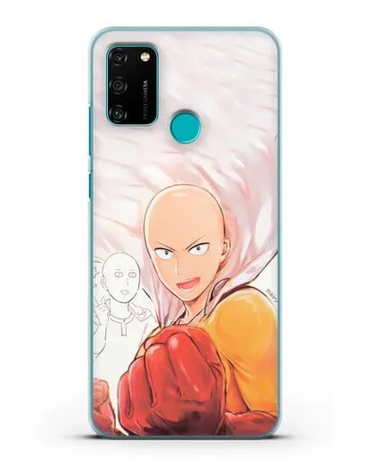 Чехол аниме Ванпанчмен - Герой Сайтама силиконовый для Honor 9A