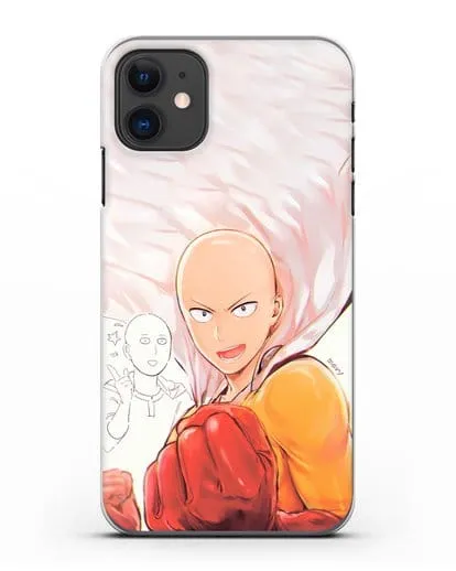 Чехол аниме Ванпанчмен - Герой Сайтама силиконовый для iPhone 11
