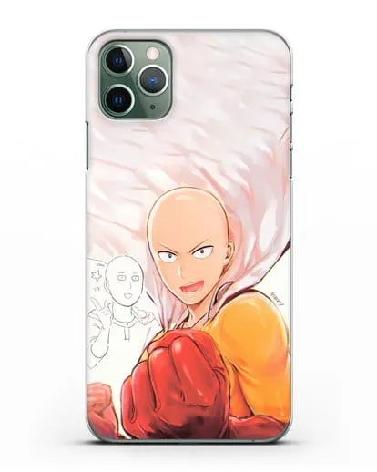 Чехол аниме Ванпанчмен - Герой Сайтама силиконовый для iPhone 11 Pro Max
