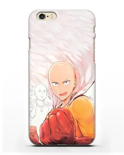 Чехол аниме Ванпанчмен - Герой Сайтама силиконовый для iPhone 6