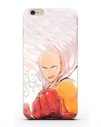 Чехол аниме Ванпанчмен - Герой Сайтама силиконовый для iPhone 6 Plus