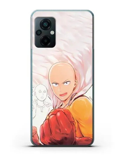 Чехол аниме Ванпанчмен - Герой Сайтама силиконовый для Xiaomi Poco M5