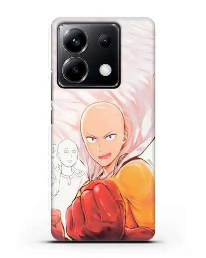 Чехол аниме Ванпанчмен - Герой Сайтама силиконовый для Xiaomi Poco X6