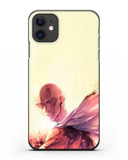 Чехол аниме Ванпанчмен - Улыбка Сайтамы силиконовый для iPhone 11