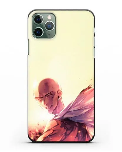 Чехол аниме Ванпанчмен - Улыбка Сайтамы силиконовый для iPhone 11 Pro Max