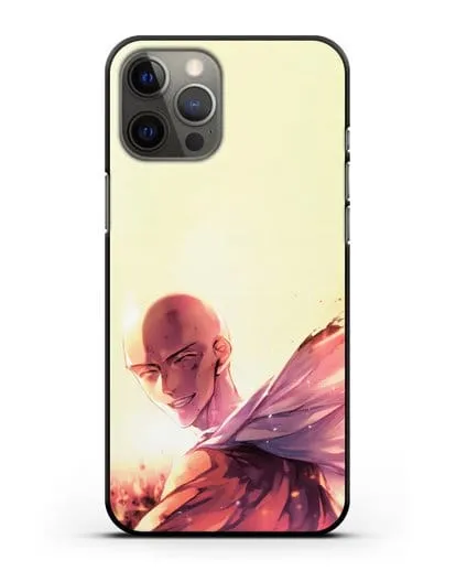 Чехол аниме Ванпанчмен - Улыбка Сайтамы силиконовый для iPhone 12 Pro Max