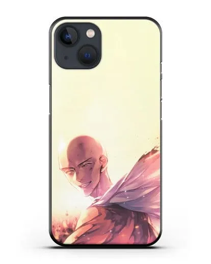 Чехол аниме Ванпанчмен - Улыбка Сайтамы силиконовый для iPhone 13