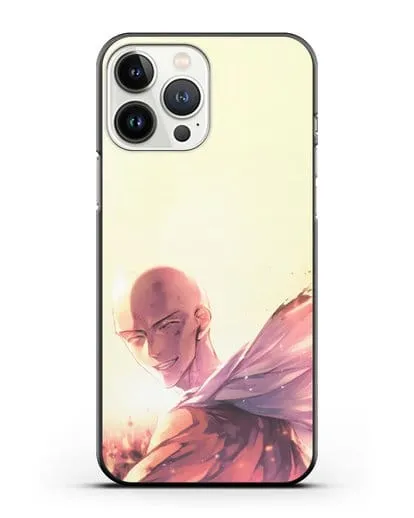 Чехол аниме Ванпанчмен - Улыбка Сайтамы силиконовый для iPhone 13 Pro Max