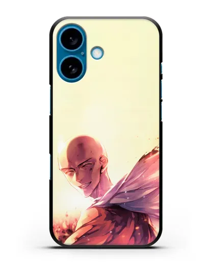 Чехол аниме Ванпанчмен - Улыбка Сайтамы силиконовый для iPhone 16