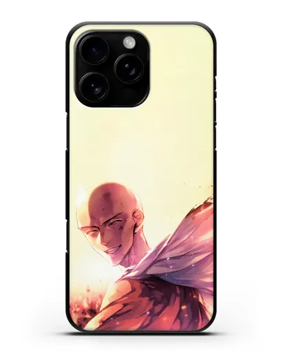 Чехол аниме Ванпанчмен - Улыбка Сайтамы силиконовый для iPhone 16 Pro Max