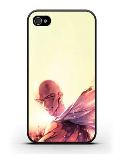 Чехол аниме Ванпанчмен - Улыбка Сайтамы силиконовый для iPhone 4/4s