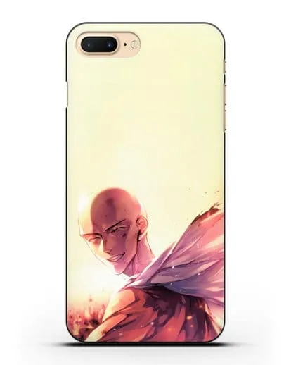 Чехол аниме Ванпанчмен - Улыбка Сайтамы силиконовый для iPhone 8 Plus