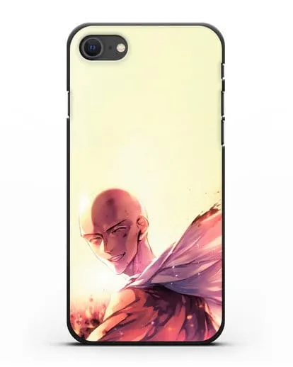 Чехол аниме Ванпанчмен - Улыбка Сайтамы силиконовый для iPhone SE 2020