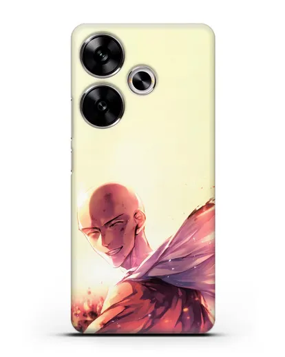 Чехол аниме Ванпанчмен - Улыбка Сайтамы силиконовый для Xiaomi Poco F6