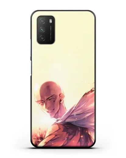 Чехол аниме Ванпанчмен - Улыбка Сайтамы силиконовый для Xiaomi Poco M3