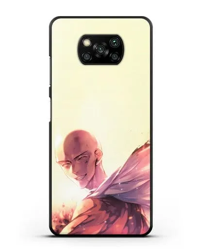 Чехол аниме Ванпанчмен - Улыбка Сайтамы силиконовый для Xiaomi Poco X3 Pro