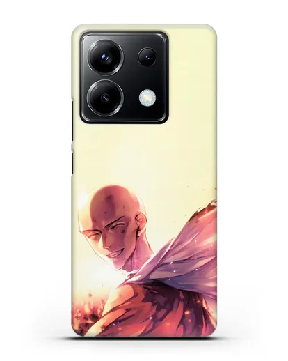 Чехол аниме Ванпанчмен - Улыбка Сайтамы силиконовый для Xiaomi Poco X6