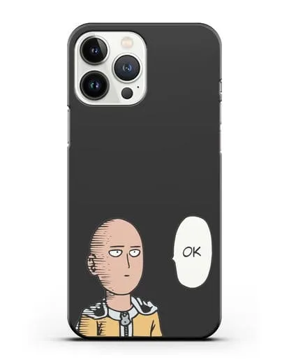 Чехол аниме Ванпанчмен - Ок силиконовый для iPhone 13 Pro Max