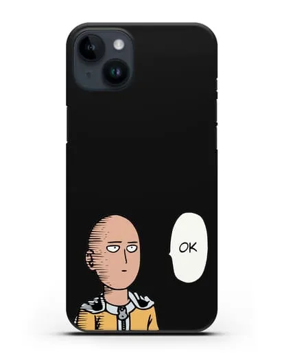 Чехол аниме Ванпанчмен - Ок силиконовый для iPhone 14 Plus