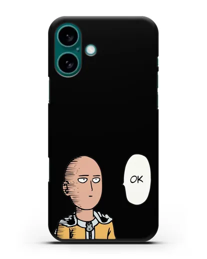 Чехол аниме Ванпанчмен - Ок силиконовый для iPhone 16 Plus