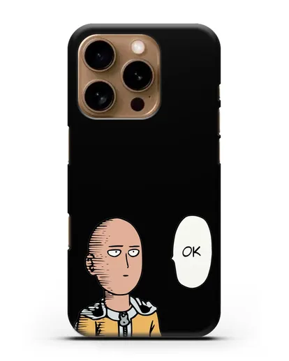 Чехол аниме Ванпанчмен - Ок силиконовый для iPhone 16 Pro