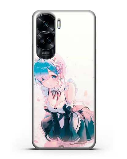 Чехол аниме Re:zero жизнь с нуля - Рем силиконовый для Honor 90 Lite