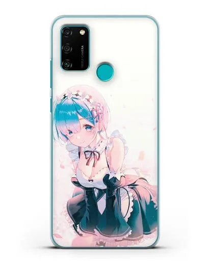 Чехол аниме Re:zero жизнь с нуля - Рем силиконовый для Honor 9A