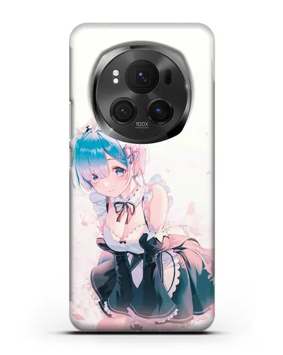 Чехол аниме Re:zero жизнь с нуля - Рем силиконовый для Honor Magic 6 Pro