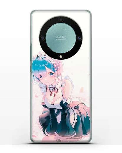 Чехол аниме Re:zero жизнь с нуля - Рем силиконовый для Honor X9a