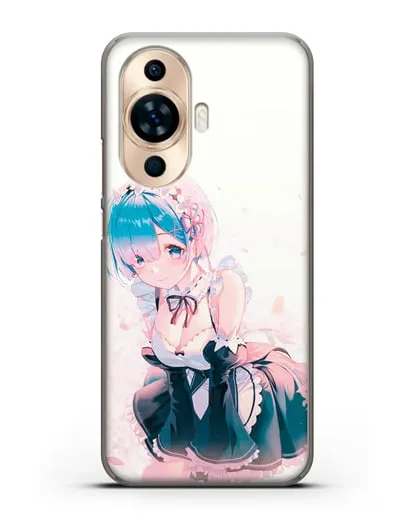 Чехол аниме Re:zero жизнь с нуля - Рем силиконовый для Huawei Nova 11