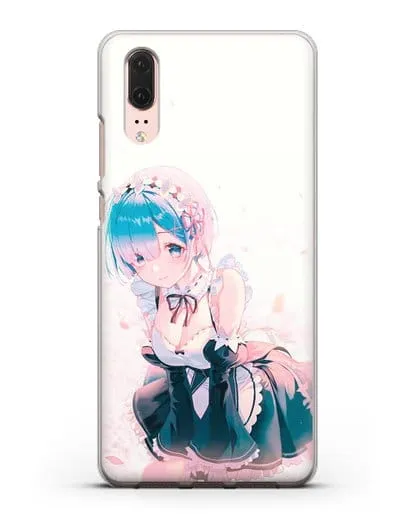 Чехол аниме Re:zero жизнь с нуля - Рем силиконовый для Huawei P20