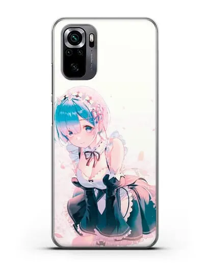 Чехол аниме Re:zero жизнь с нуля - Рем силиконовый для Xiaomi Poco M5s
