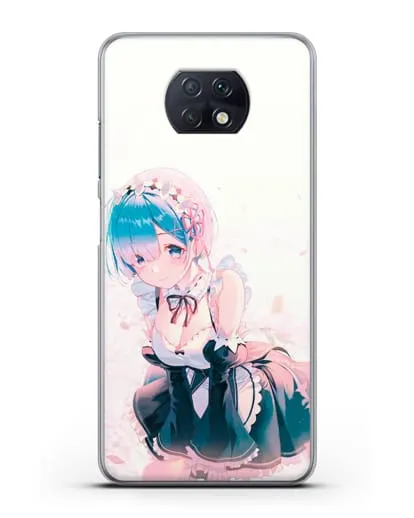 Чехол аниме Re:zero жизнь с нуля - Рем силиконовый для Xiaomi Redmi Note 9T