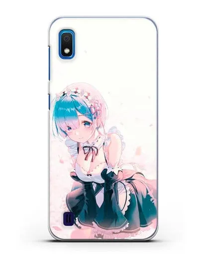 Чехол аниме Re:zero жизнь с нуля - Рем силиконовый для Samsung Galaxy A10 [SM-A105F]