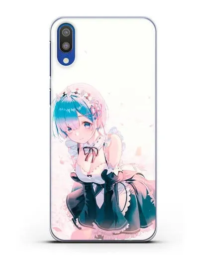 Чехол аниме Re:zero жизнь с нуля - Рем силиконовый для Samsung Galaxy M10 [SM-M105F]