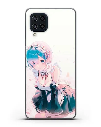 Чехол аниме Re:zero жизнь с нуля - Рем силиконовый для Samsung Galaxy M22 [M225F]
