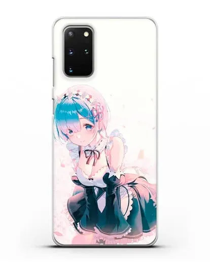 Чехол аниме Re:zero жизнь с нуля - Рем силиконовый для Samsung Galaxy S20 Plus [SM-G985F]