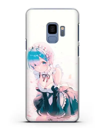 Чехол аниме Re:zero жизнь с нуля - Рем силиконовый для Samsung Galaxy S9 [SM-G960F]