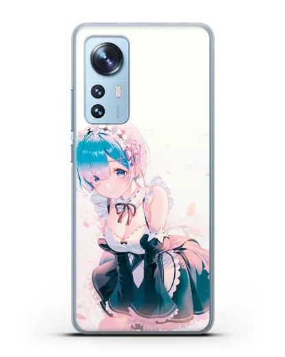 Чехол аниме Re:zero жизнь с нуля - Рем силиконовый для Xiaomi 12