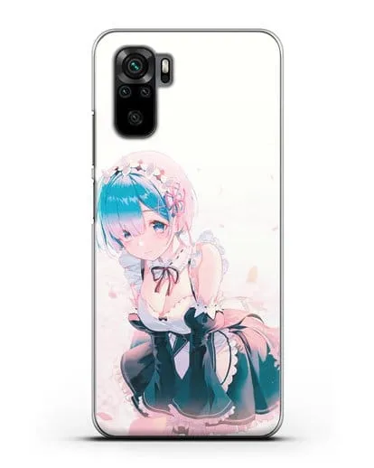 Чехол аниме Re:zero жизнь с нуля - Рем силиконовый для Xiaomi Redmi Note 10S