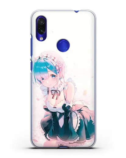 Чехол аниме Re:zero жизнь с нуля - Рем силиконовый для Xiaomi Redmi Note 7