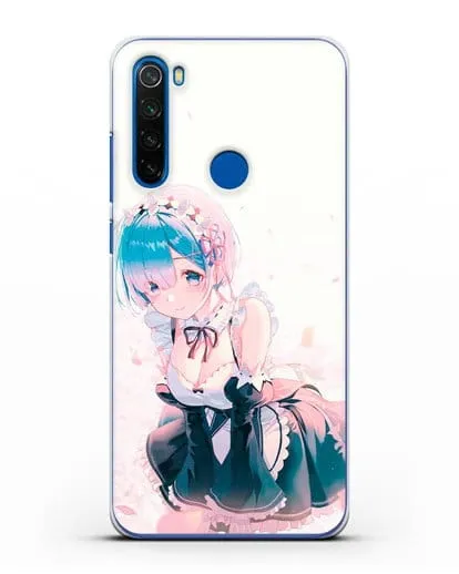 Чехол аниме Re:zero жизнь с нуля - Рем силиконовый для Xiaomi Redmi Note 8